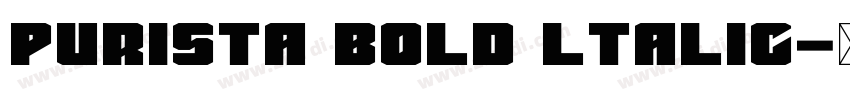 Purista Bold ltalic字体转换